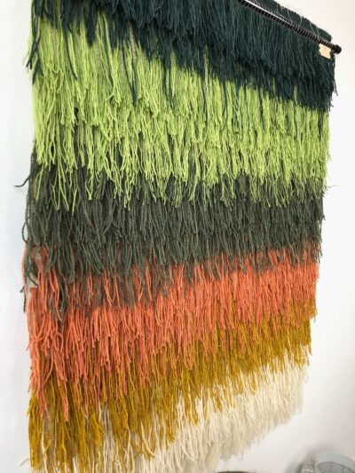 Large Wool Art - Wool Wall Decor - Natural Knitting Wool - Macrame Headboard - Wandteppich Gewebt - Woven Wall Hanging - Weaving Wall Art