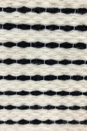 Minimalist Woven Wall Tapestry - Geometric Black and White Decor - Modern Handwoven Art - Large Diamond Pattern Textile Wall Hanging