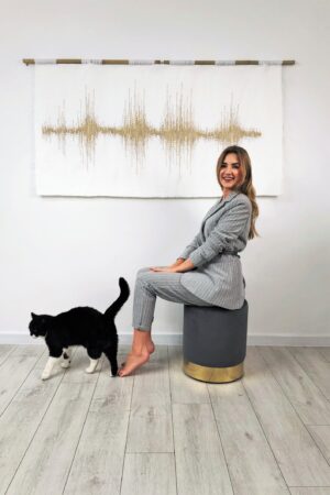 Textile Wall Hanging Music - Weaving Tapestry Home Decor - Makramee Wall Art - Wall Weaving - Musical Home Decoration - Woven Wall Hanging