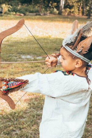 Toy BOW with arrows Personalized gifts for kids Hunting toy kit Pretend play archery Waldorf wooden toy Outdoor game Christmas babies gifts