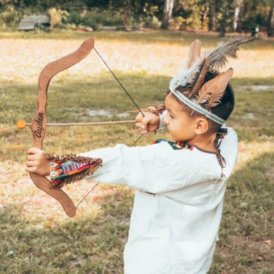 Toy BOW with arrows Personalized gifts for kids Hunting toy kit Pretend play archery Waldorf wooden toy Outdoor game Christmas babies gifts