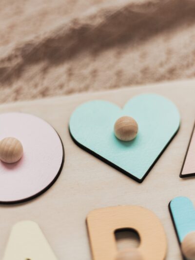 Pastel Name Puzzle, Busy Puzzle, Montessori Toys, Wooden Name with Numbers, Baby Shower Gift, 1st Birthday, Personalized Baby Puzzle