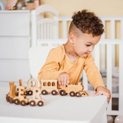 Wooden Train With Name, 1 Year Old Boy, 1st Birthday Gift, Wooden Montessori Toy For Toddlers, Baby Boy Personalized Gift, Custom Name Sign
