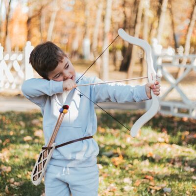Pretend Hunting, Personalized Bow With Arrows, Outdoor Game For Kids, Wooden Preschool Toys, Recreation Fun, Child Gift Boys, Easter Gift