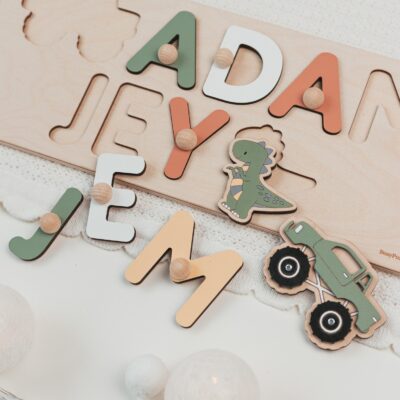 Name Puzzle, Personalized Puzzle, Custom Puzzle, Jigsaw Puzzle, Wooden Name Puzzle, Baby Boy Name Puzzle, Montessori Puzzle, Busy Puzzle