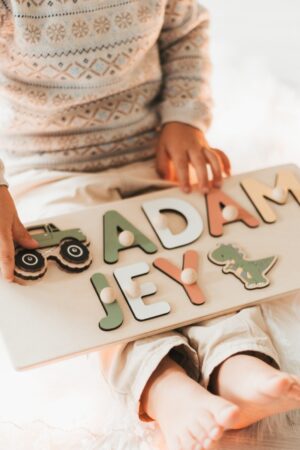 Name Busy Puzzle, Personalized Puzzle, 1st Birthday Baby Girl Gift, Baby Gifts by BusyPuzzle, Wooden Toys First Birthday Custom Name Puzzles