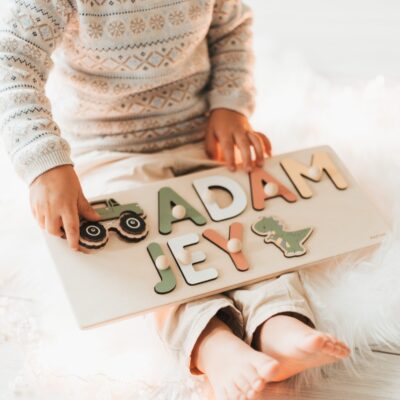 Name Busy Puzzle, Personalized Puzzle, 1st Birthday Baby Girl Gift, Baby Gifts by BusyPuzzle, Wooden Toys First Birthday Custom Name Puzzles