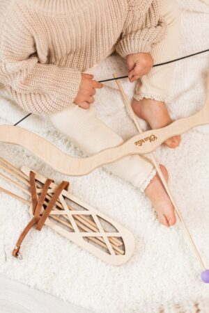 Bow And Arrow Set | Wooden Archery Kit | Personalized Gift For Boys & Girls | Christmas Gift For Kids | Hunting Outdoor Game | Waldorf Toys