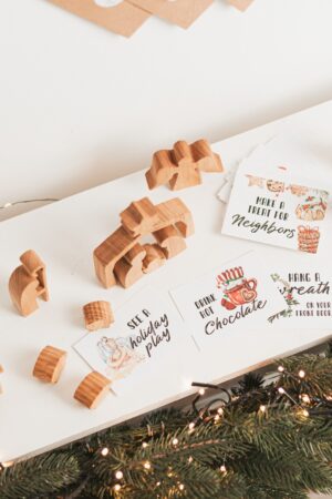 Family Christmas Advent Calendar Nativity Scene Set Advent Activity Gifts Christmas Ornaments Holiday Decor Handmade Toys Stocking Stuffers