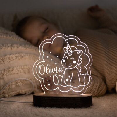 Personalized Night Light Nursery Decor Night Light Room Decor Kids Cute Night Light Handmade Toys Stocking Stuffers Baby Girl Gift Cloud