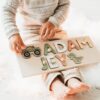 Name Puzzle With Pegs | Christmas Gift For Toddlers | Montessori Wooden Toys | Kid Personalized Gift | Baby Girl Gift | Pastel Nursery Decor
