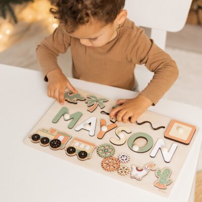 Busy Board, First Easter Gift, Baby Girl Gift Personalized, Montessori Toys 2 Year Old, Wooden Toddler Toys, Educational Sensory Board