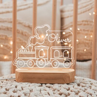 Personalized Baby Night Light Moon and Stars Cute Night Light Custom Baby Girl Gift Easter Gifts For Kids Baby Shower Gifts 1st Birthday
