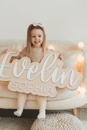 Baby Boy Name Sign, Custom Nursery Name Sign, Wooden Kids Room Decor, Above Crib Name Sign, Baby Shower Gift, Personalized Christmas Gifts