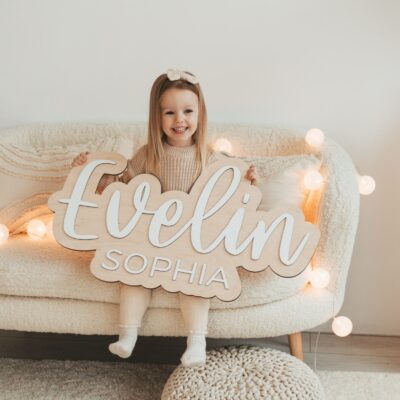 Baby Boy Name Sign, Custom Nursery Name Sign, Wooden Kids Room Decor, Above Crib Name Sign, Baby Shower Gift, Personalized Christmas Gifts