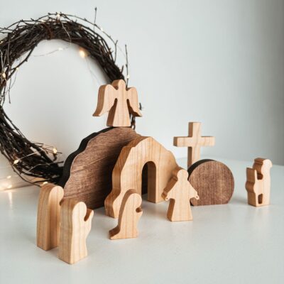 Easter Decor Resurrection Scene Christian Decor Handmade Easter Keepsake Home Gift Religious Easter Family Gifts Empty Tomb Solid Wood