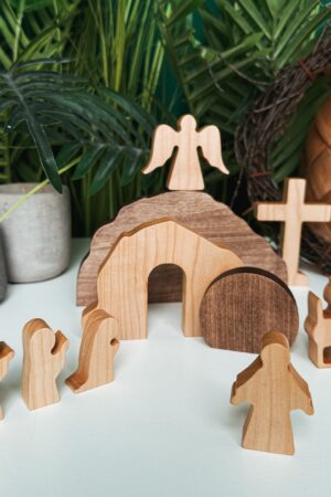 Easter Decor Resurrection Scene Christian Decor Handmade Easter Keepsake Home Gift Religious Easter Family Gifts Empty Tomb Solid Wood