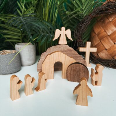 Easter Decor Resurrection Scene Christian Decor Handmade Easter Keepsake Home Gift Religious Easter Family Gifts Empty Tomb Solid Wood