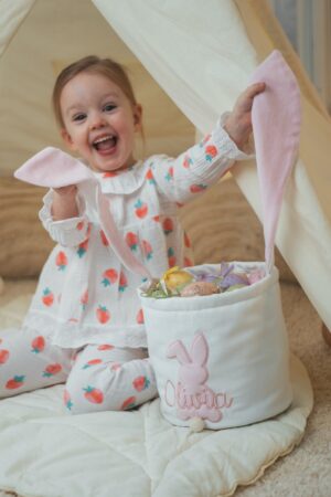 Easter Basket. Personalized Easter Basket. Monogram Easter Basket. Girls&Boys Easter Baskets. Embroidered Bunny Basket. Easter Bag For Kids.