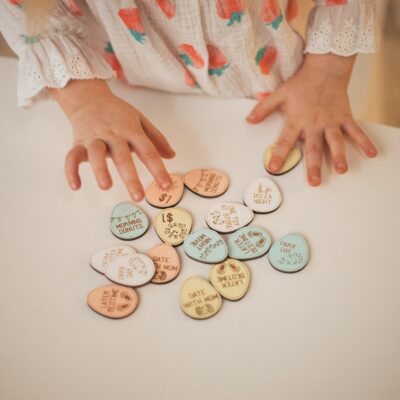 Easter Egg Hunt Tokens Set of 16 Easter Reward Tokens Easter Games For Kids Easter Egg Fillers Easter Token Activities Candy Alternative