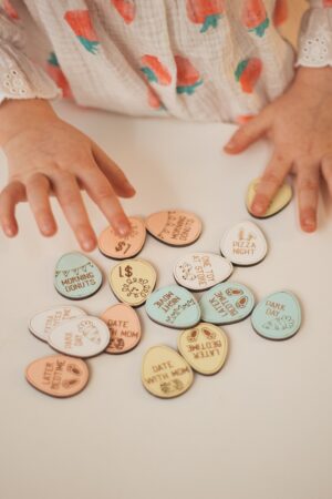 Easter Egg Hunt Tokens Set of 16 Easter Reward Tokens Easter Games For Kids Easter Egg Fillers Easter Token Activities Candy Alternative