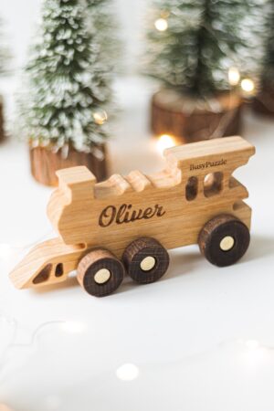 Wooden Train With Name, Wooden Baby Toys, Letter Train With Magnets, Personalized Handmade Gift For Kids, Toddler Birthday, Montessori Toys