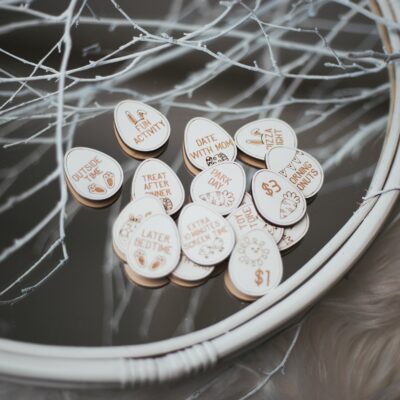 Easter Egg Tokens, Easter Hunt Game For Kids, Reward Tokens, Children Easter Outdoor Game, Easter Basket Tokens, Wooden Hunting Tokens