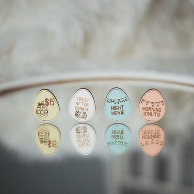 Easter Egg Tokens. Reward Tokens For Kids. Easter Hunting Game. Children Easter Outdoor Game. Easter Basket Tokens. Wooden Egg Hunt Tokens.