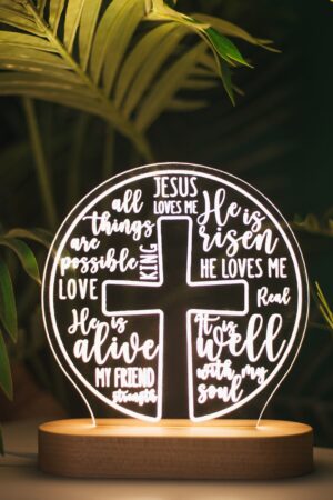 Easter Accents. Holiday Night Light. Unique Resurrection Scene. Easter Gift. Seasonal Home Decoration. Easter Ornament. Family Present.