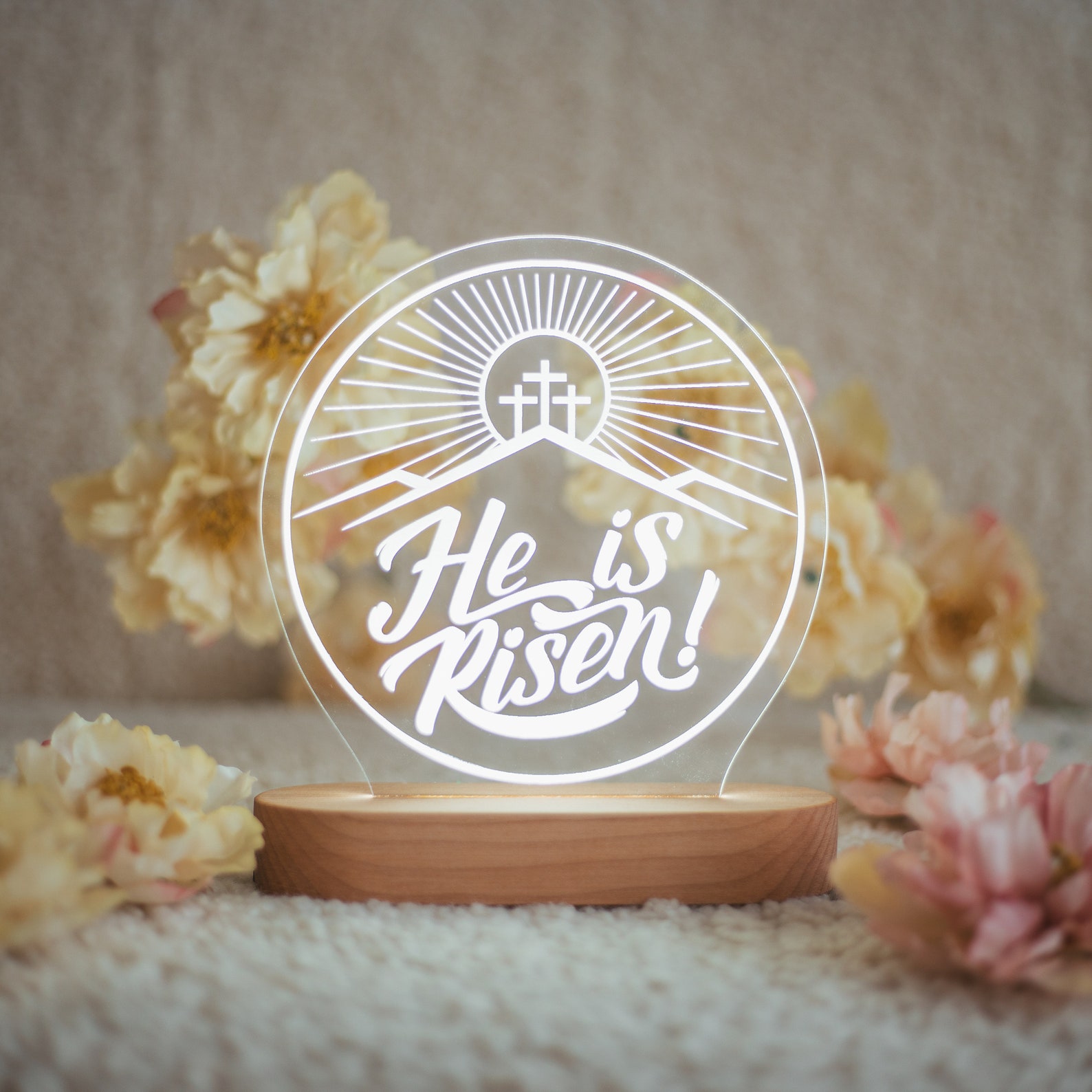 Resurrection Scene Night Light, Easter Gifts, Holiday Decor, Easter Night Light, He is Risen Night Light, Reusable Eastern Decor 1 Resurrection Scene Night Light, Easter Gifts, Holiday Decor, Easter Night Light, He is Risen Night Light, Reusable Eastern Decor