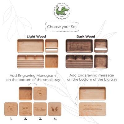Valentines Day Gift for Husband Desk Organization Storage Set For Men Valentines Gift for Boyfriend Engraved Desk Organizer Set Office
