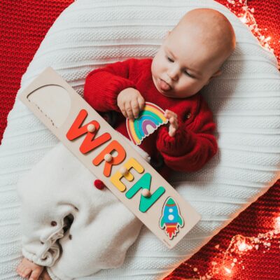 Name Puzzle With Pegs Personalized Wooden Name Puzzle Baby Girl Gift 1st Birthday Gift Montessori Toys For Toddlers Christmas Gift For Kids