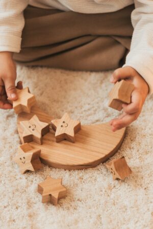 Ready to Ship, ONLY For US and Canadian Customers, Balance Moon Toy With Stars For Kids
