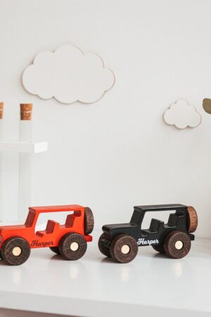 Personalized Car Toy, Baby Boy Gift, Pretend Play, First Birthday Present Keepsake, Wooden Cars Set With Names, Toddler Toys, Christmas Gift