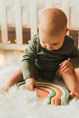 Ready to Ship, ONLY For US and Canadian Customers, Wooden Montessori Rainbow Toy