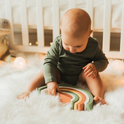 Ready to Ship, ONLY For US and Canadian Customers, Wooden Montessori Rainbow Toy