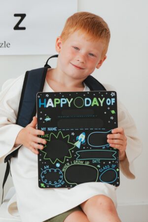 Write Yourself First Day Of School Sign, Back To School Photo Prop, School Bulletin Board, 1st Day Of Preschool, Last Day Of Kindergarten