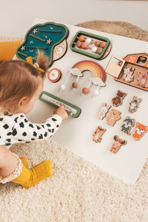 Wall Busy Board Parts, DIY Montessori Board, Busy Board Accessories, Sensory Board Details, Handmade Baby Gift, Hourglass For Busy Board