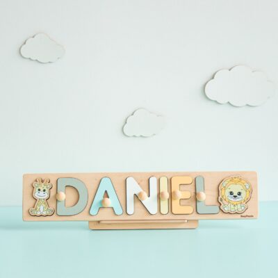 Custom Name Puzzle, Different Variants, Personalized Baby Girl, First Easter, Goddaughter Gift, Toddler Puzzle,  Montessori Toys For Kids