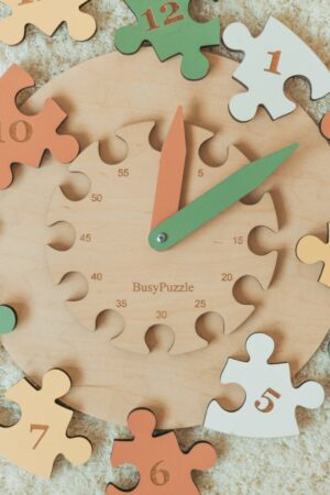 Ready To Ship Wooden Clock Puzzle Educational Toys For Toddlers Preschool Homeschool Gifts For Kids Montessori Toys Busy Puzzle
