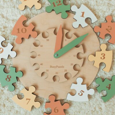Ready To Ship Wooden Clock Puzzle Educational Toys For Toddlers Preschool Homeschool Gifts For Kids Montessori Toys Busy Puzzle