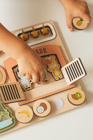 Toddler Busy Board Personalized Baby Gift Montessori Toys 1st Birthday Gift Wooden Toy Animals 1 2 3 Year Old Easter Gifts