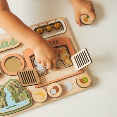 Toddler Busy Board Personalized Baby Gift Montessori Toys 1st Birthday Gift Wooden Toy Animals 1 2 3 Year Old Easter Gifts