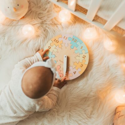 Ready To Ship Learning Wooden Clock For Kids