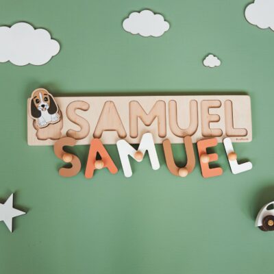 Nursery Full Name Sign Fine Motor Skills Puzzles For Toddlers Wooden Montessori Toy 1 Year Old Personalized Name Puzzle Baby First Easter