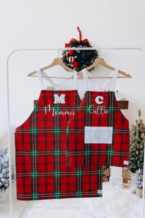 Personalized Baby Aprons, Cute Chef Girl Apron With Name Embroidery, Customized Kids Apron Set, Christmas Gifts For Kids, Birthday Present