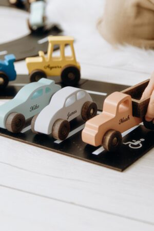 Set of Toy Racing Cars, Birthday Boy Gift Personalized, Wooden Sensory Toys For Kids, Preschool Toys, Wooden Cars With Names, Baby Christmas