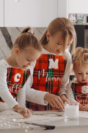 Cute Little Chef Apron. Aprons For Kids With Name Embroidery. Personalized Toddlers Apron. Custom Child Aprons. Kitchen Customized Apron.