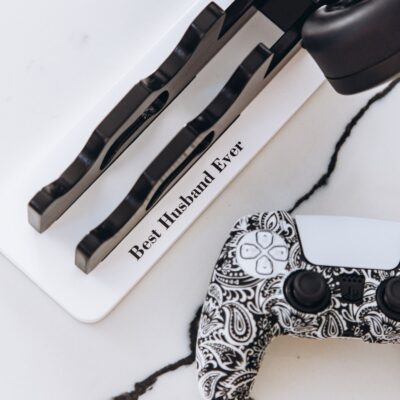 Headphone and Controller Stand. Personalized Gift For Husband. Gamer Valentine Gift For Him. Headset Accessories. Gamer Room Decor.