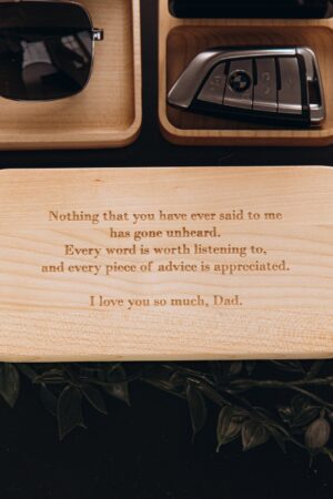 Set of 4 Blocks Personalized Desk Organization Set Office & Desk Storage Personalized Gifts For Him Wooden Desk Organizer Fathers Day Gift